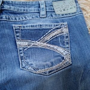 Silver "twisted" jeans